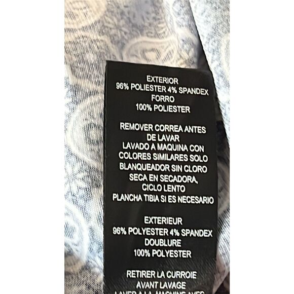 Jessica Howard Womens Size 8 Blue Argyle Pattern Sleeveless Midi Dress Fit Flare - Picture 6 of 9